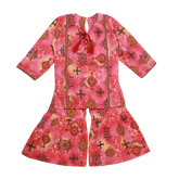 PINK PRINTED KURTI & GHARARA